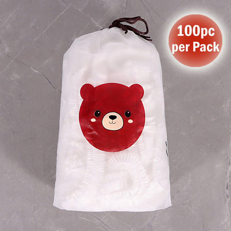100pcs Elastic Food Covers Reusable Disposable Stretch Lids Bowl Plate Wraps Fresh-Keeping Seal