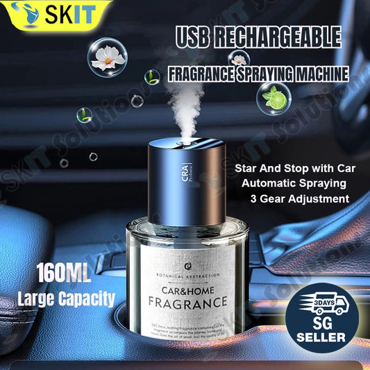AI USB Rechargeable Car Home Aroma Diffuser Nano Mist Air Freshener Essential Oil Perfume Spray