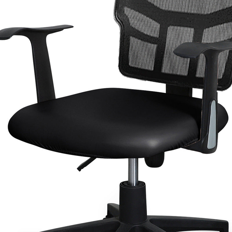 Waterproof Office Chair Seat Cover PU Leather Chair Seat Cover Elastic Computer Chair Seat Cover