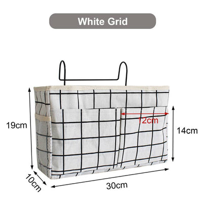 Bedside Hanging Bag Bed Storage Pocket Tidy Organiser Bedhead Sofa Pouch Phone Holder Tablet Pocket