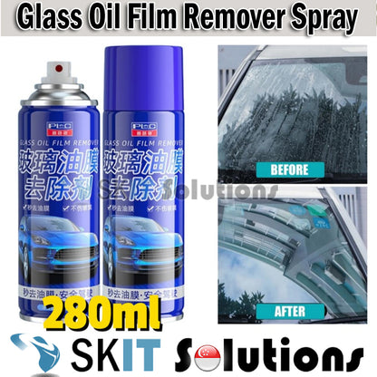 280ml Automotive Glass Oil Film Remover Care Windshield Spray Cleaner Car Strong Decontamination