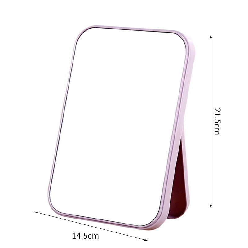 Foldable Desktop Makeup Mirror Portable Student Stand Cosmetic Light Weight Vanity Accessories
