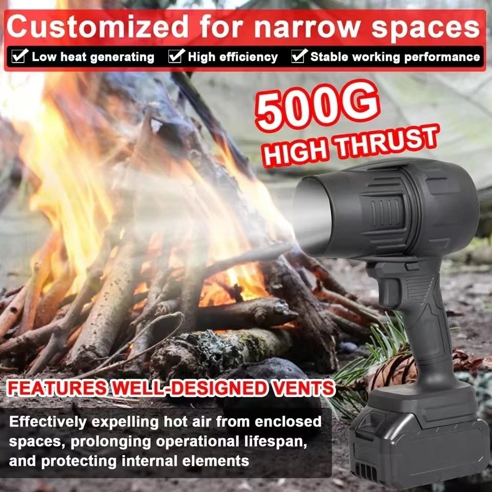 Cordless Electric Turbo Jet Fan Blower Air High Power Rechargeable Blow Leaf Water Dust Car Garden