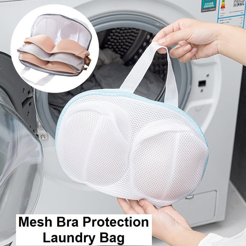 【Bundle of 2】Mesh Bra Washing Bag Laundry Protection Underwear Pouch Organizer Wash Cleaning Net Clothes Bags