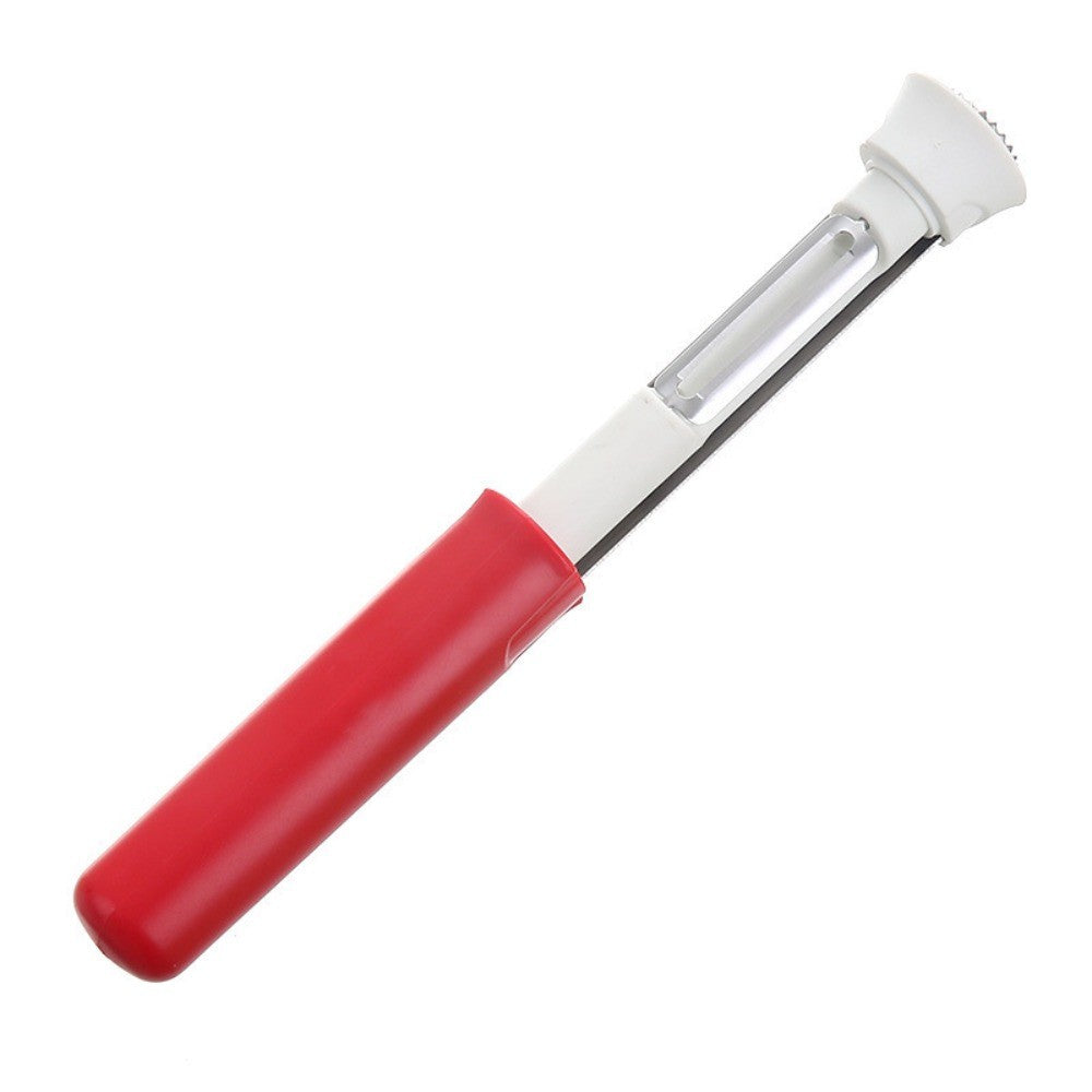 2-in-1 Fruit Cutter Peeler Core Remover Stainless Steel Extractor Removal Tool Rust-Proof Anti Slip
