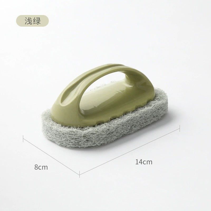 Multi Purpose Bathroom Cleaning Brush Soft Magic Sponge With Handle Bathtub Wall Tile Pot Wash Tool