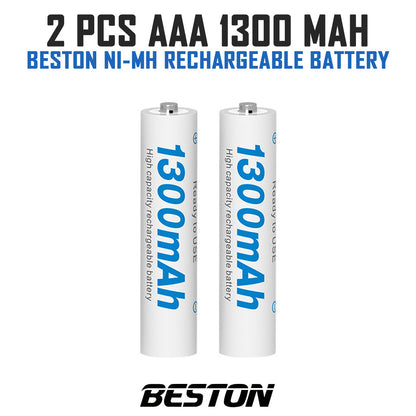 Beston Ni-MH Rechargeable Battery AA AAA FREE CASE Double Triple A LED USB Charger Set for Toys Mouse