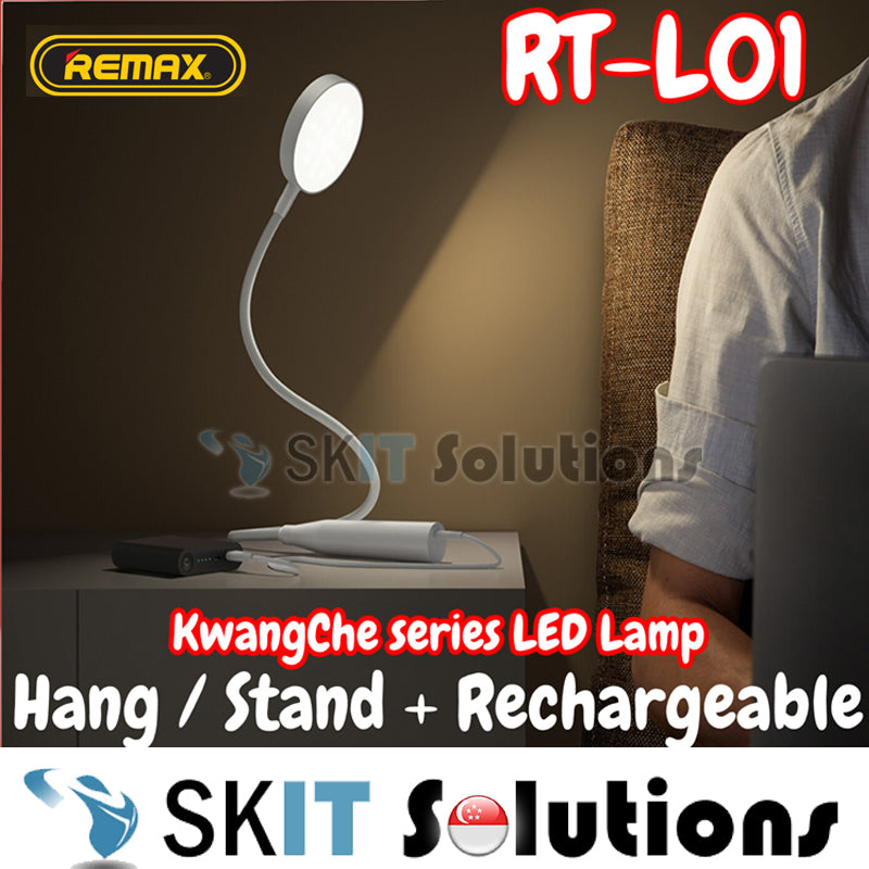 Remax RT-L01 KwangChe Series 1200mAh Rechargeable LED Desk Lamp Stand Hang Office Bedroom Study