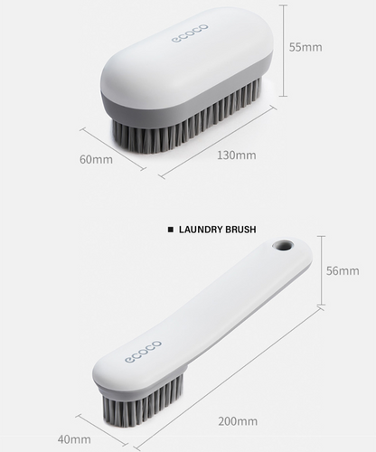 Multifunctional Ecoco Bathroom Laundry / Shoe Brush Soft Fur Cleaning Scrubbing Brush Home Care Use