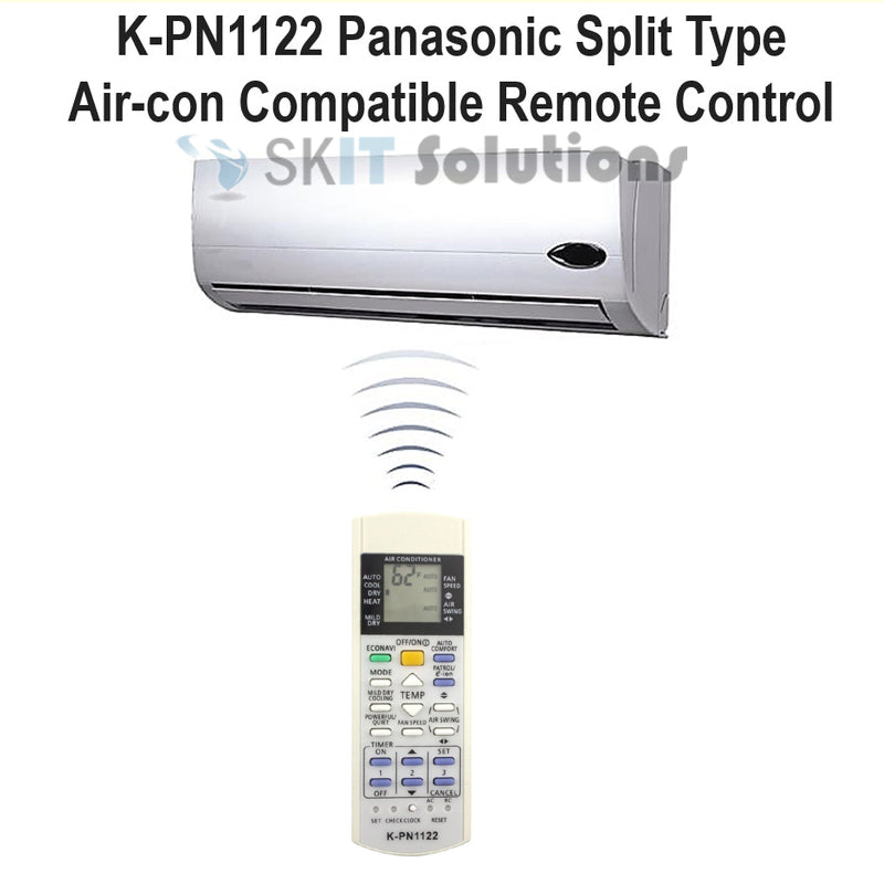 K-PN1122 Universal Replacement Panasonic Aircon Remote Control AC Air Con A75C A75C3708 A75C3758