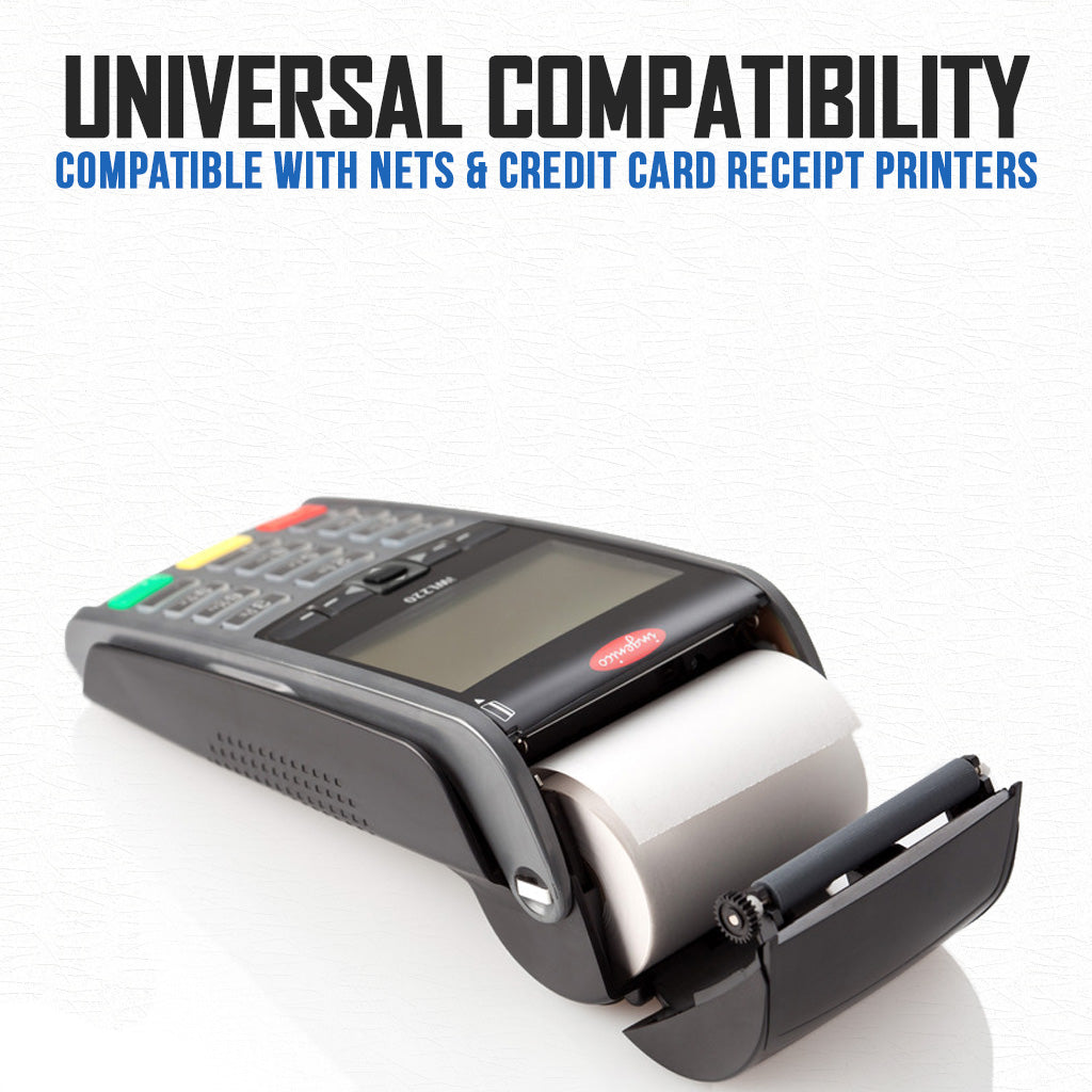 Thermal Paper Roll 57x40mm - Credit Card Machine NETS Receipt Terminal ...