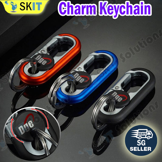Metal Car Keychain Stainless Steel Carabiner Hook Waist Belt Key Holder Clip Men Motorcycle Travel