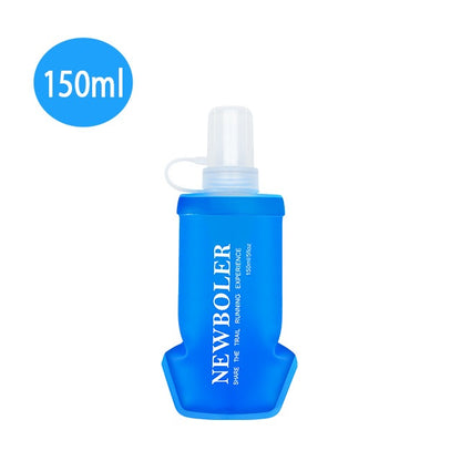 NEWBOLER TPU Soft Silicone Flask Foldable Water Bottle 150ml 250ml 500ml 750ml for Outdoor Sports