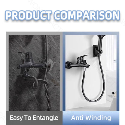 1.5M 2M Flexible Hose Bathroom Toilet Silicone Handheld Showerhead Tube for Bidet Spray Shower Head