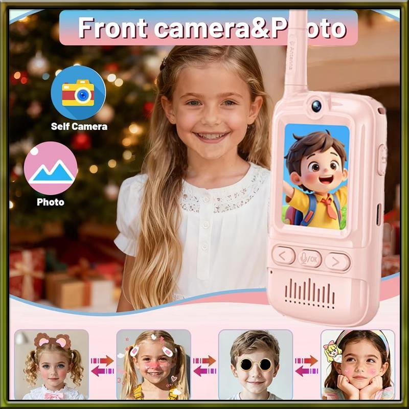 Kids Video Walkie Talkie Rechargeable HD Screen Two Way Radio Camera Outdoor Toy Birthday Xmas Gift