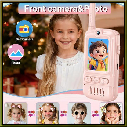 Kids Video Walkie Talkie Rechargeable HD Screen Two Way Radio Camera Outdoor Toy Birthday Xmas Gift