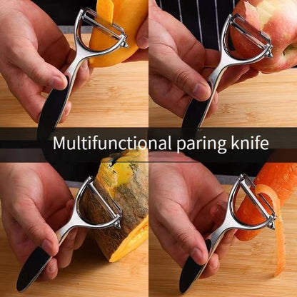 2In1 Stainless Steel Vegetable Fruit Potato Peeler Slicer Multifunctional Cutter Sharp Kitchen Tool