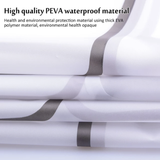 200x200cm / 120x180cm Bathroom Shower Curtain Thicken PEVA EVA Polyester Fabric Waterproof Anti Mould Dry Wet Separation