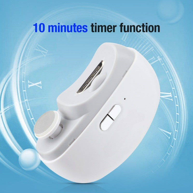 2in1 Electric Auto Nail Clipper Automatic Nail Trimmer Grinder Polisher Rechargeable LED Light Safe
