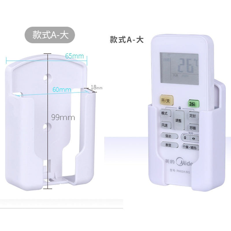 Small / Large Universal Aircon Remote Wall Mount Holder Bracket w/ 3M Adhesive / Screw Mount Option