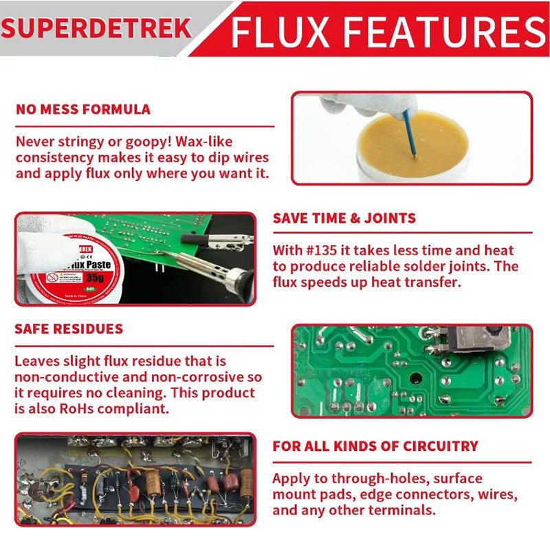 35g 100g Lead Free No Clean Solder Paste Rosin Welding Soldering Wire Flux for Electronic PCB Repair