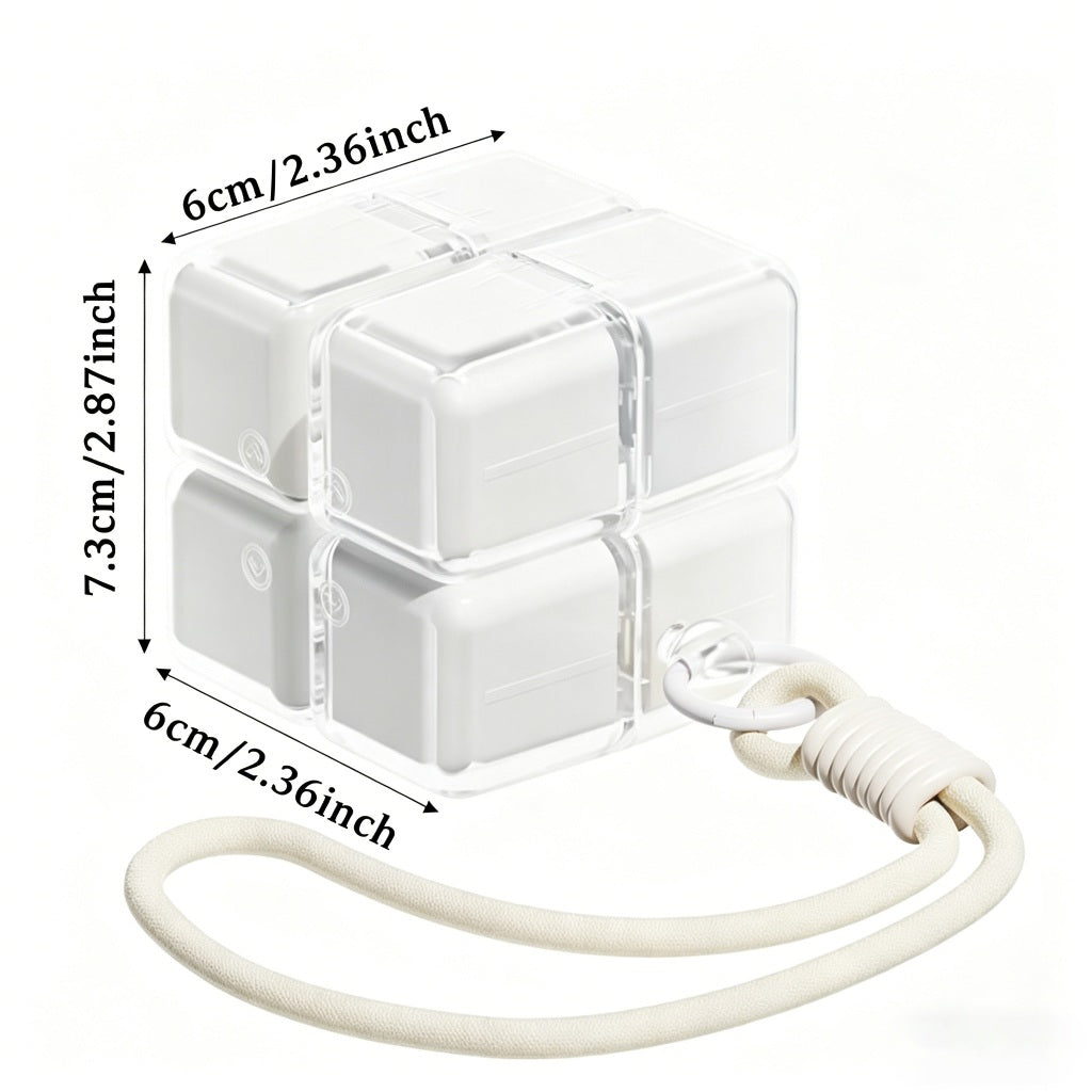 Portable Magnetic 8 Compartment Pill Organizer Case Waterproof Medicine Storage Box with Lanyard
