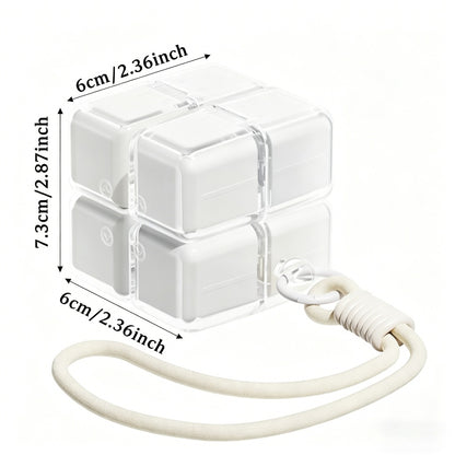 Portable Magnetic 8 Compartment Pill Organizer Case Waterproof Medicine Storage Box with Lanyard