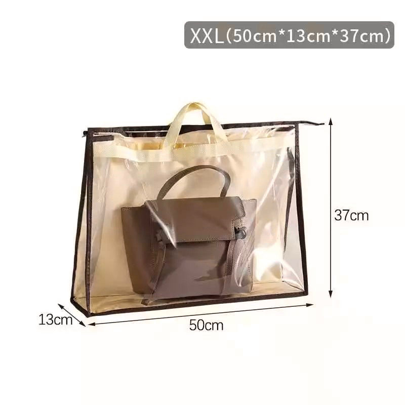 Transparent PVC Handbag Dust Cover Hanging Storage Organizer Closet Protector Wardrobe Bag