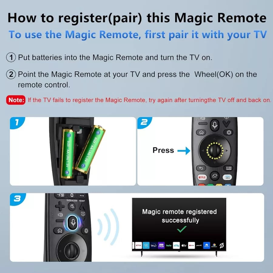AKB75855501 Voice Replacement Remote Control AN-MR20GA AN-MR19BA AN-MR18BA for LG Smart TV Magic