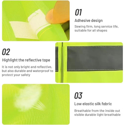Reflective Safety Vest High Visibility Traffic Multi-Pocket Breathable Work Outdoor Night Cycling