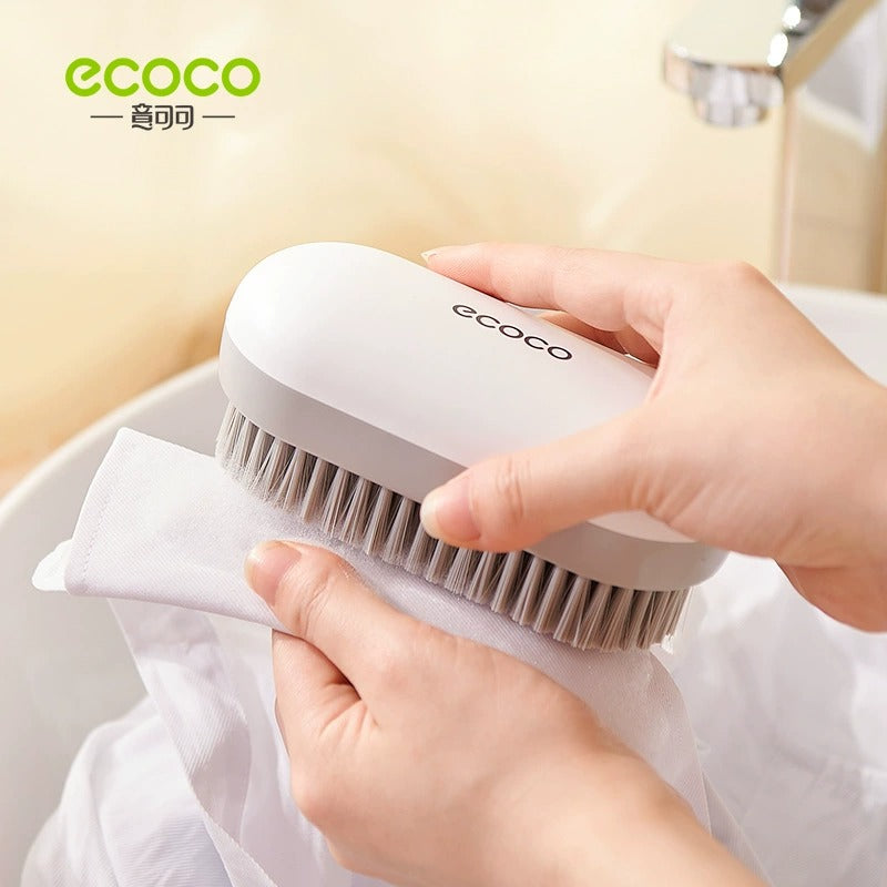 Multifunctional Ecoco Bathroom Laundry / Shoe Brush Soft Fur Cleaning Scrubbing Brush Home Care Use
