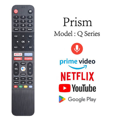 Universal Replacement Remote for PRISM+ 4K Smart Android TV with Voice Control for Q Series E Series
