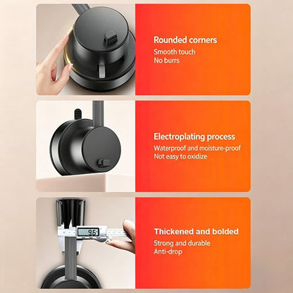 Adjustable Shower Head Suction Cup Holder Showerhead Bracket No Drill FREE Wall Mount Bathroom Bidet