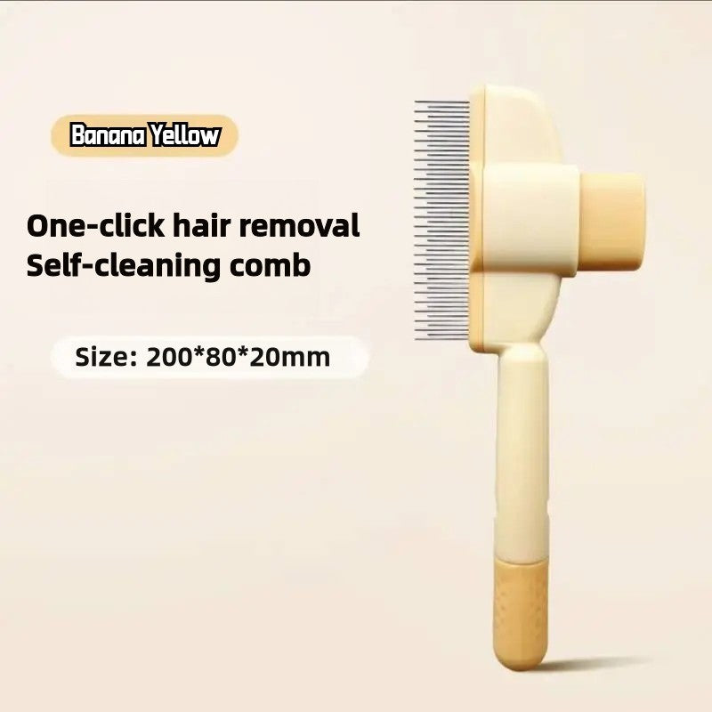 Self-Cleaning Pet Grooming Brush for Cats & Dogs