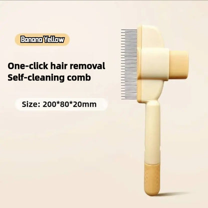 Self-Cleaning Pet Grooming Brush for Cats & Dogs