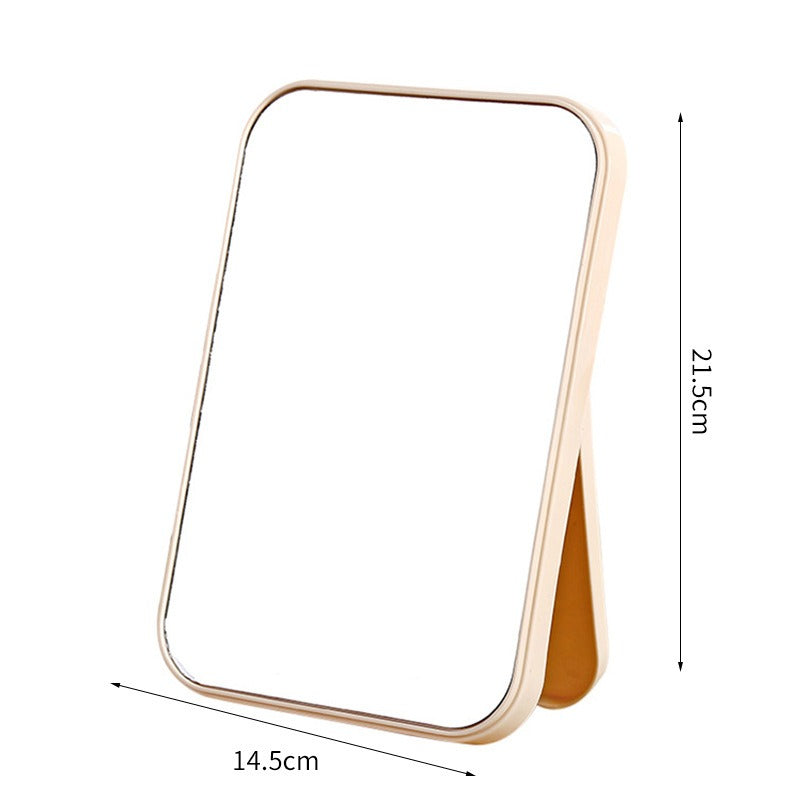 Foldable Desktop Makeup Mirror Portable Student Stand Cosmetic Light Weight Vanity Accessories