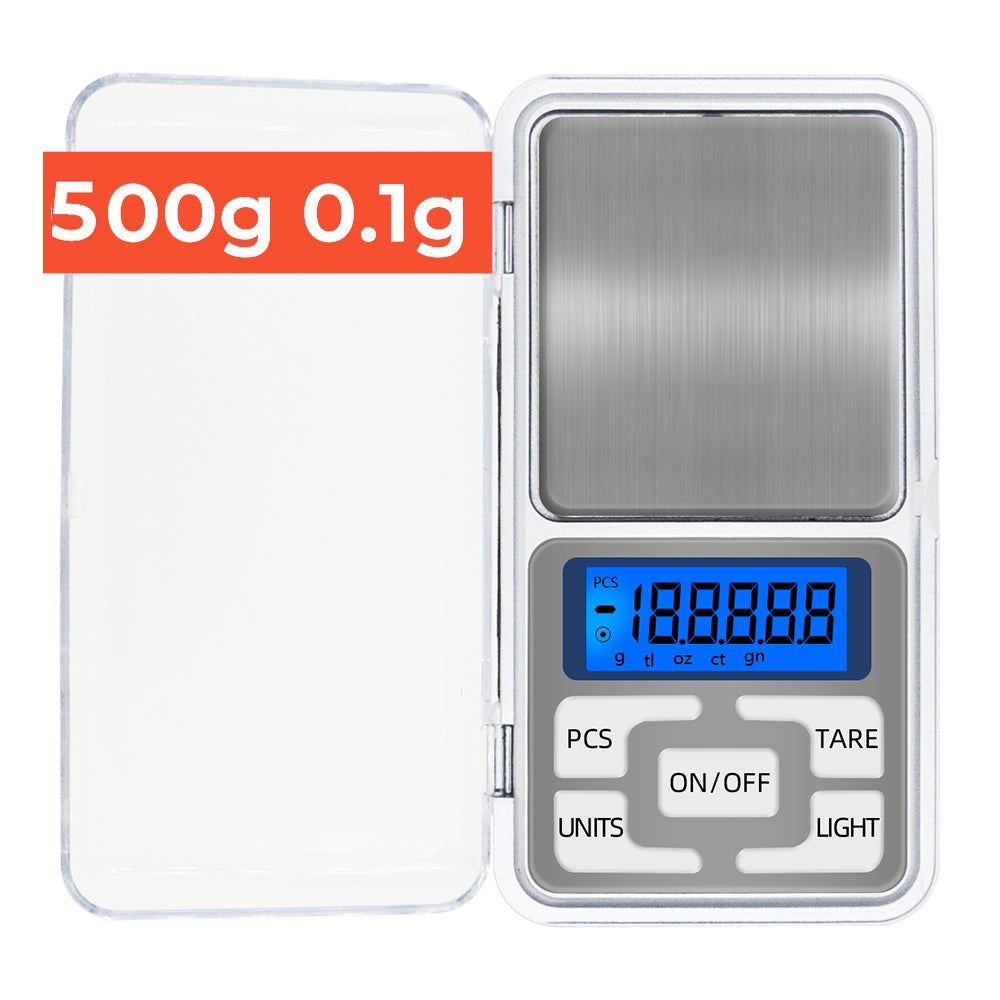 Mini Digital Pocket Weighing Scale 0.01g 0.1g Precision Jewelry Kitchen Herb Powder Gram Scale LCD