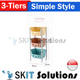 2/3/4 Tier Children's Toy Storage Rack Cabinet Organizer Kids Rolling Cart Activity Space Saver Shelf w/ Wheel Casters