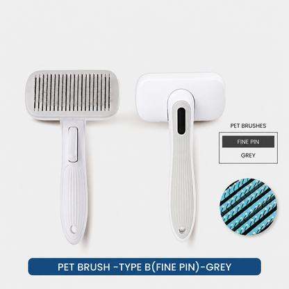 Self-Cleaning Pet Grooming Brush for Cats & Dogs