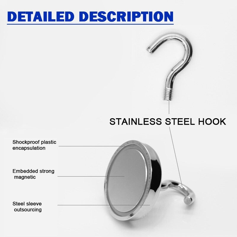 2pc Strong Magnetic Hooks Magnet Holder Wall Hanging Hanger Magnetic Organizer Organiser Hook Home Kitchen Metal Surface
