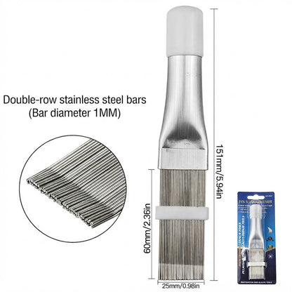 Air Conditioner Fin Comb AC Coil Cleaner Straightener Aircon Condenser Radiator Fin Repair Tool Brush