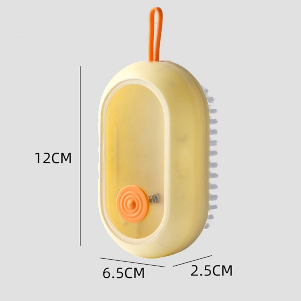 Laundry Clothes Cleaning Brush Refillable Liquid Detergent Soap Soft Bristles Household Clean Shoe