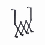 4/5/6 Hook Expandable Door Over the Hook Behind Back Door Hanger Hanging Rack Clothes Storage Organiser Holder Organizer