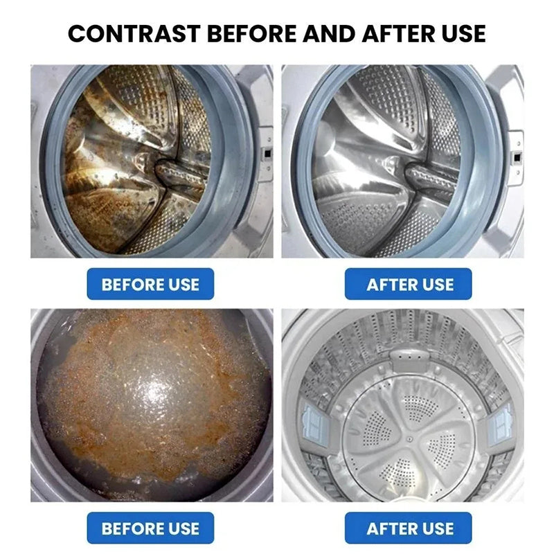 12pcs/box Washing Machine Cleaner Tablets Drum Cleaning Descaler Antibacterial Deodorizer Detergent