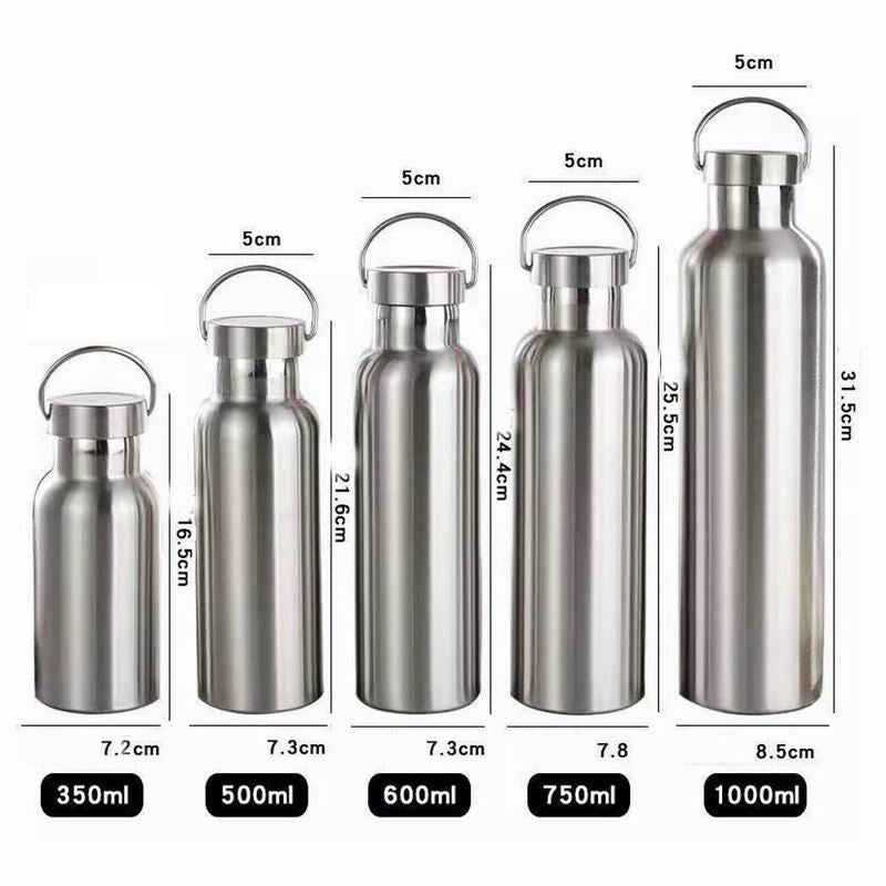 350ml/500ml/750ml Stainless Steel Double Wall Vacuum Insulated Flask Water Bottle Thermos Cup Coffee Tea Milk BPA Free