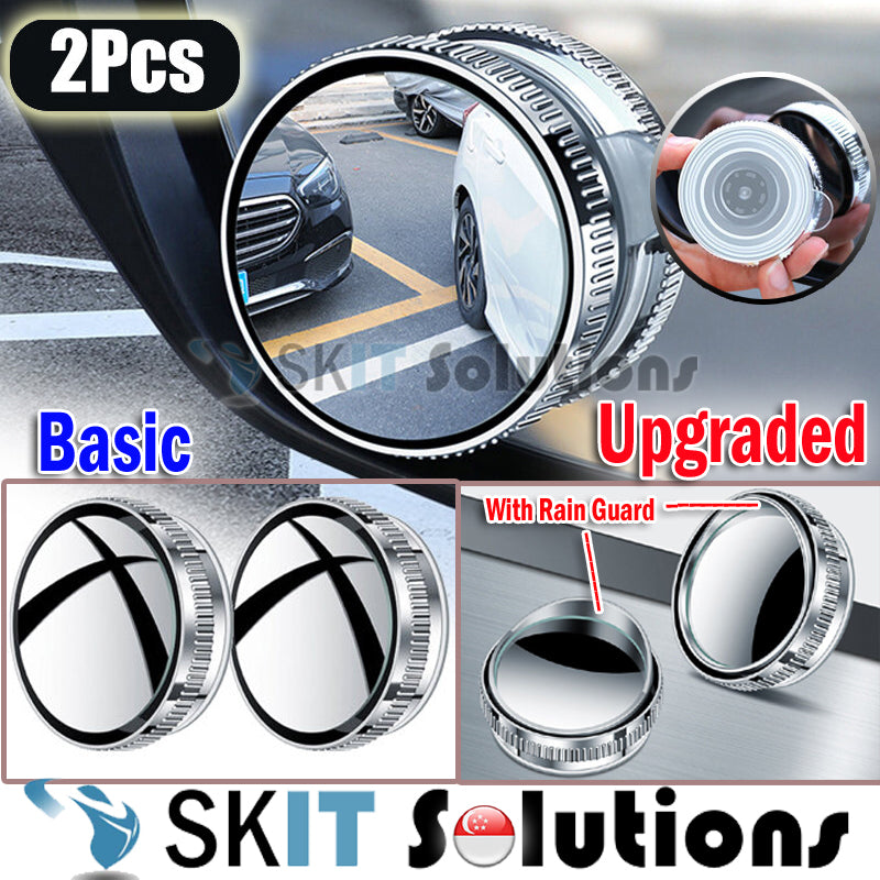 2Pcs RearView Blind Spot Mirror Car Traffic Rear View Wide Angle Parki ...