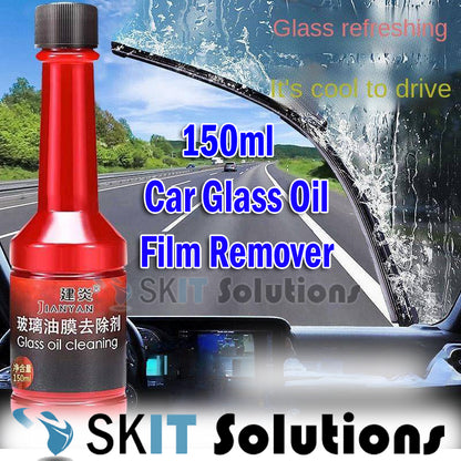 150ml Car Windshield Glass Oil Film Remover Cleaner Anti-Fog Rainproof Remove Clean Dirt Stain Remover