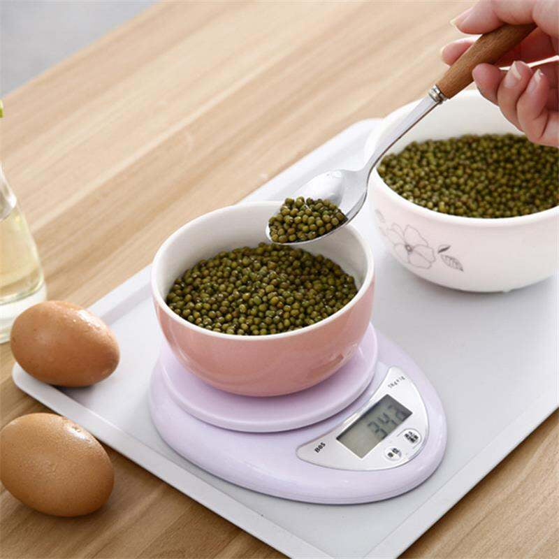 Digital Kitchen Weighing Scale 5kg/1g Electronic Food Scale LCD Cooking Baking Coffee Herb Jewelry