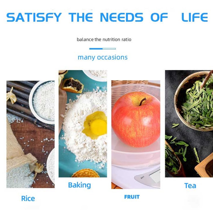 Digital Kitchen Weighing Scale 5kg/1g Electronic Food Scale LCD Cooking Baking Coffee Herb Jewelry