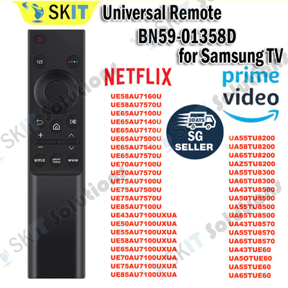 BN59-01358D Universal Replacement Remote Control for Samsung Smart LCD LED TV Compatible Controller
